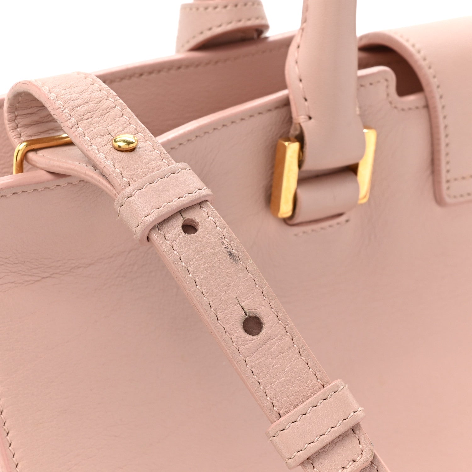 Saint Laurent Calfskin Monogram Small Cabas Pale Blush 11 of 18