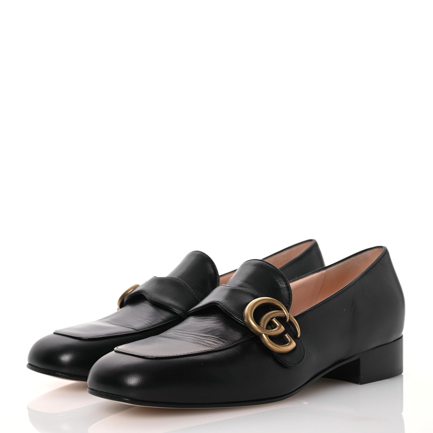 Malaga Kid Womens GG Marmont Loafers 37.5 Black