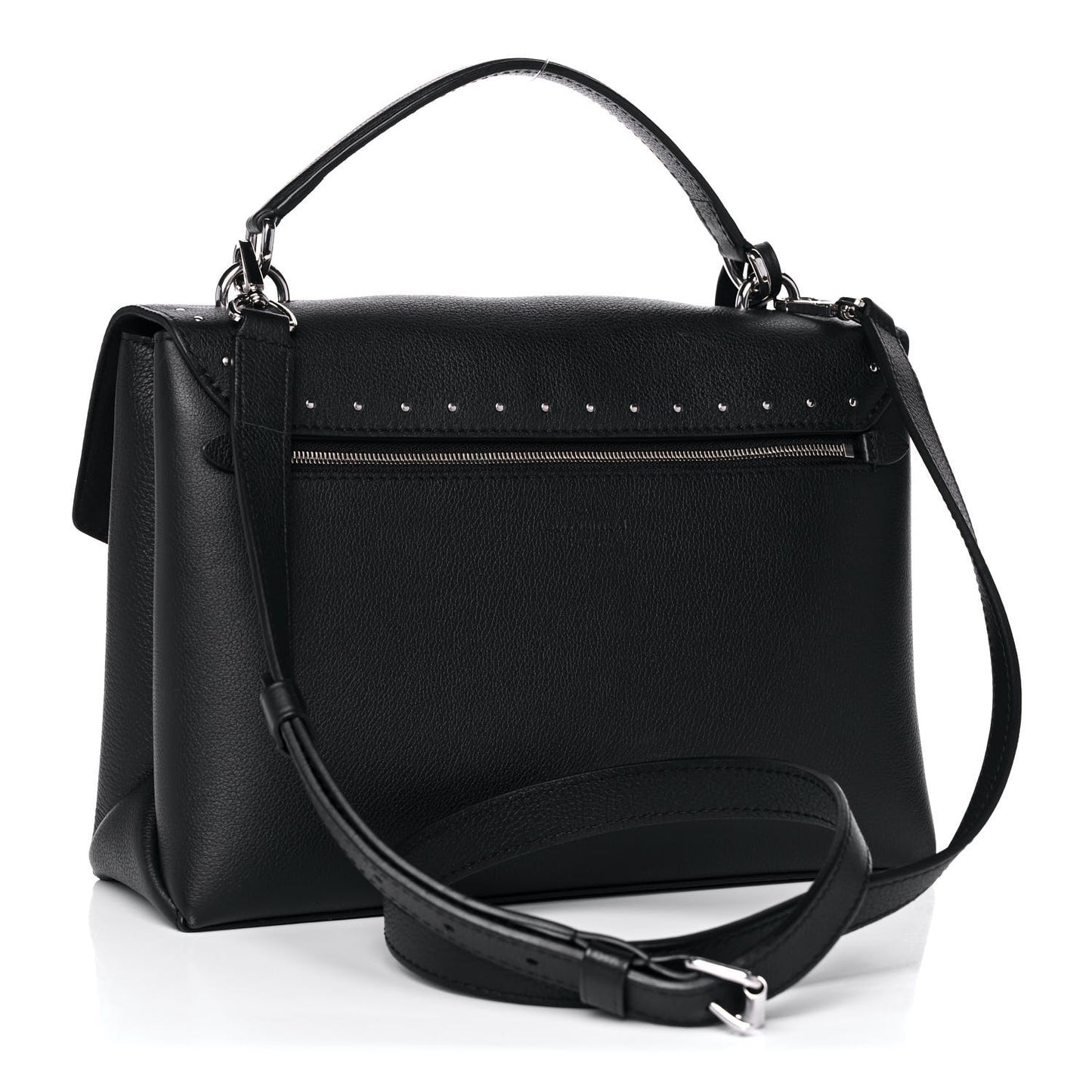 Soft Calfskin My Lockme Studs Black