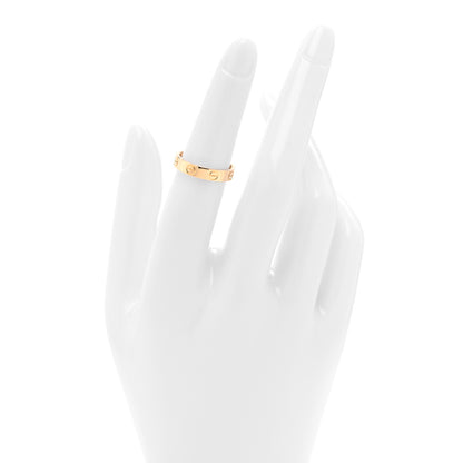 Cartier 18K Yellow Gold 3.5mm LOVE Wedding Band Ring 50 5.25 2 of 5
