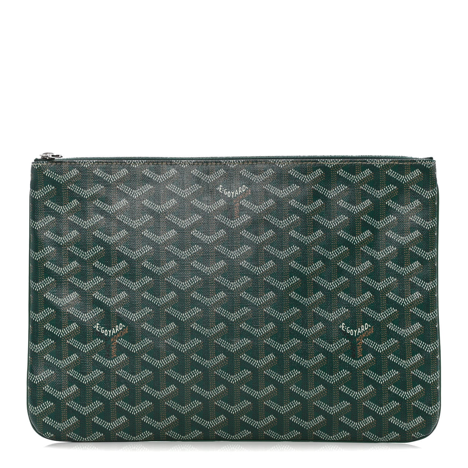 Goyard Goyardine Senat Pochette MM Green 1 of 11