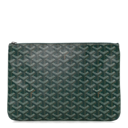 Goyard Goyardine Senat Pochette MM Green 1 of 11