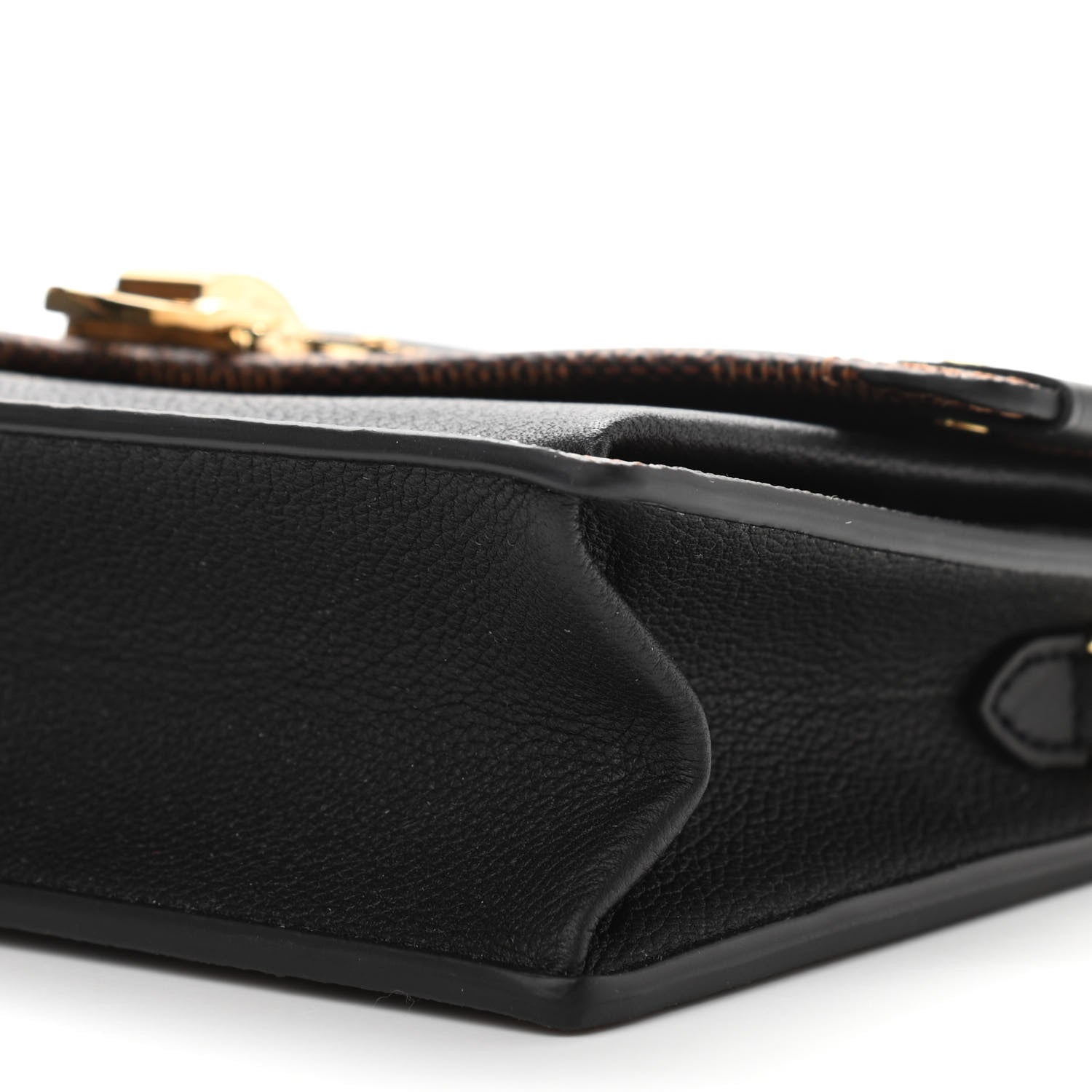 Louis Vuitton Damier Ebene Vavin Chain Wallet Black 9 of 10