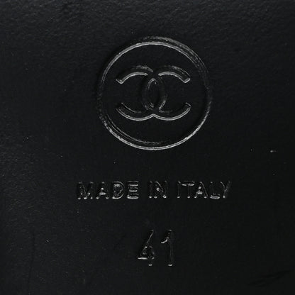 Chanel Lambskin CC Loafers 41 Black 12 of 19