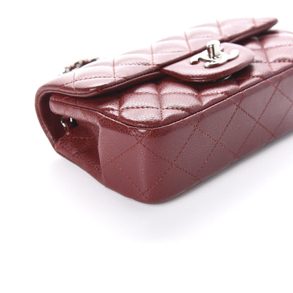 Chanel Caviar Quilted Extra Mini Flap Burgundy 7 of 9