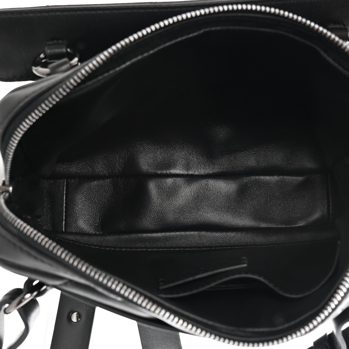 Nappa Monochrome Roman Stud Crossbody Bag Black