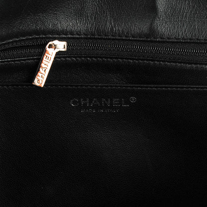 Chanel Patent Chevron Quilted Jumbo Single Flap Black 6 of 8