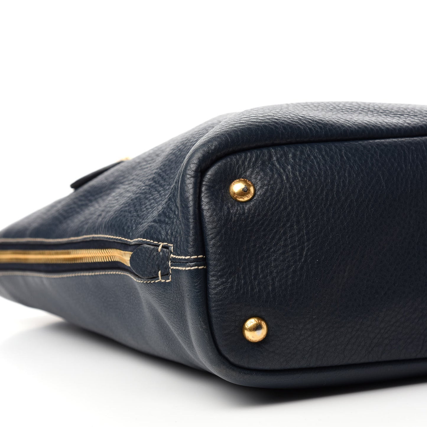 Vitello Daino Side Zip Tote Baltico