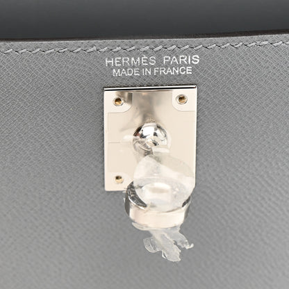Hermes Madame Calfskin Mini Kelly Sellier 20 Gris Pantin 6 of 11