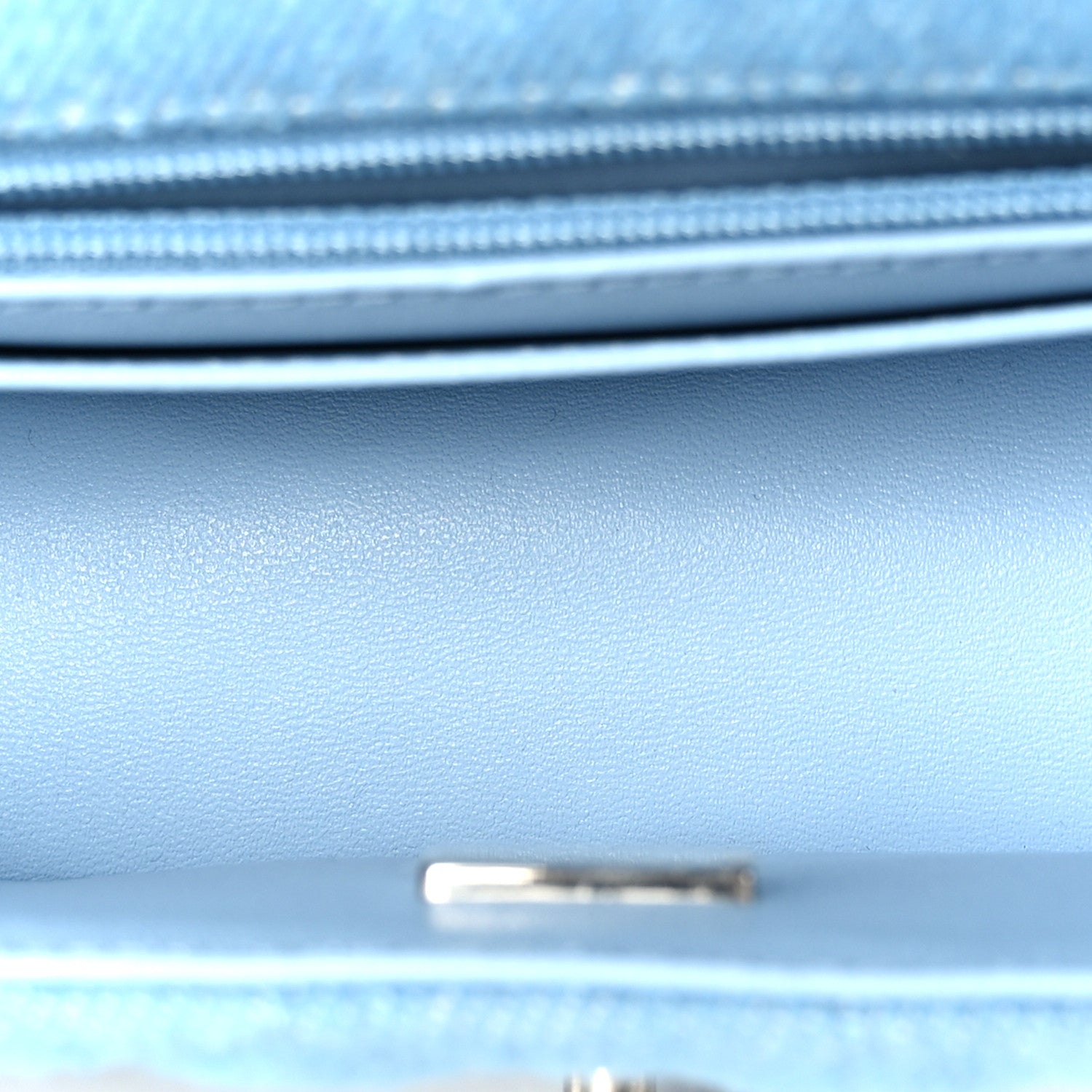 Chanel Denim Quilted Mini Rectangular Flap Blue 5 of 12