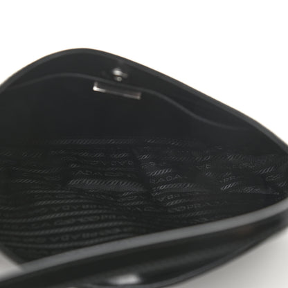 Prada Spazzolato Cleo Shoulder Bag Black 5 of 11