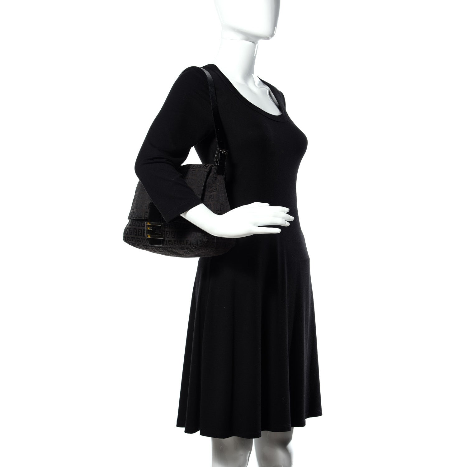 Fendi Zucchino Mama Baguette Brown 2 of 8