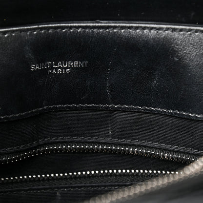 Saint Laurent Calfskin Y Quilted Monogram Medium Loulou Chain Satchel Black 10 of 14