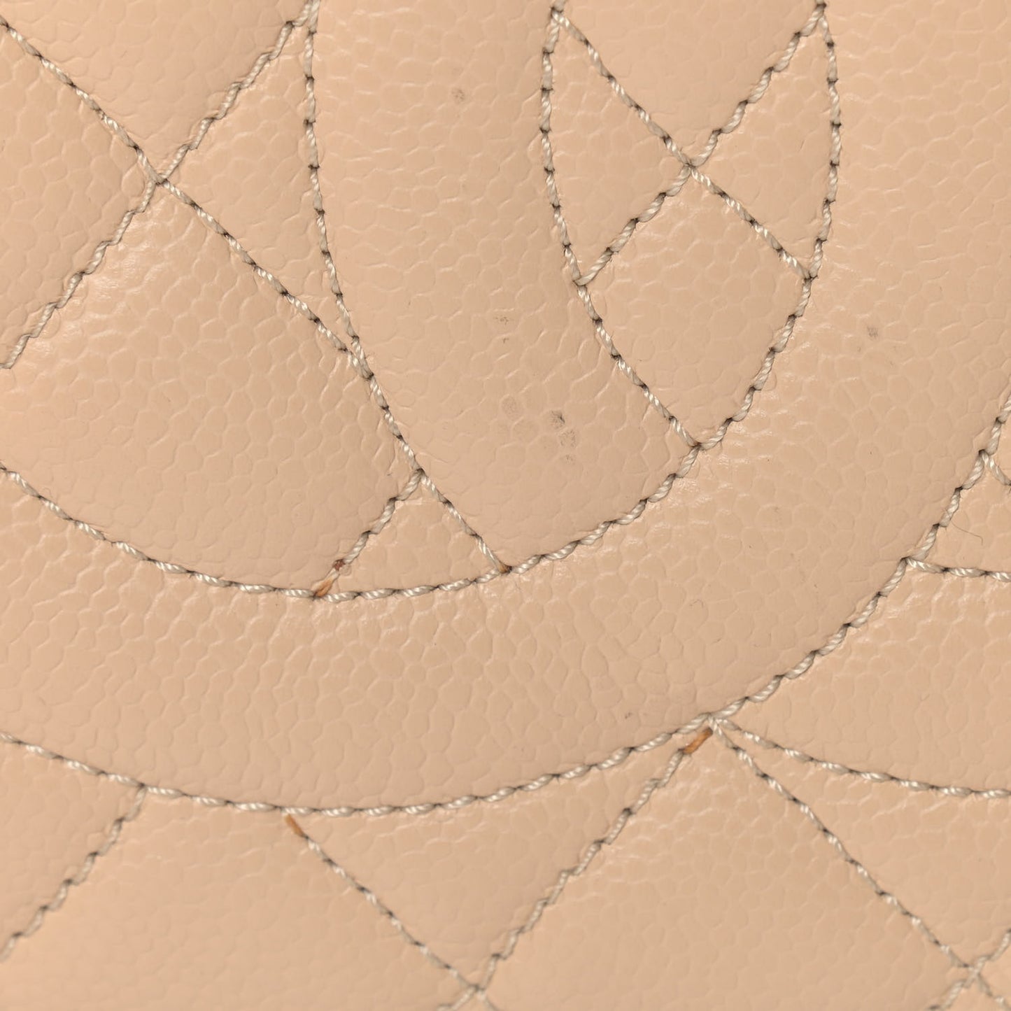 Caviar Quilted Grand Shopping Tote GST Beige