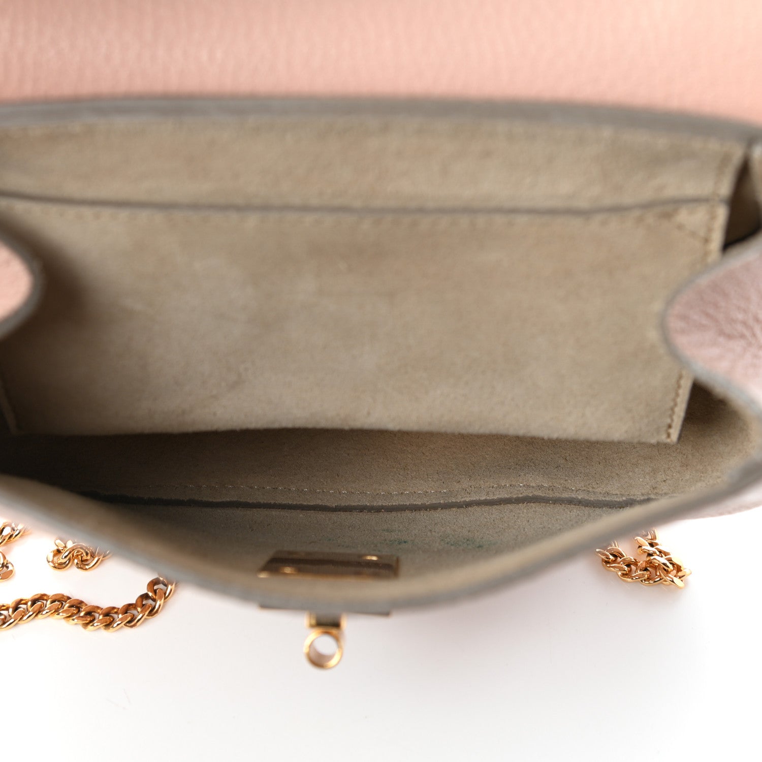 Chloe Grained Lambskin Mini Drew Shoulder Bag Cement Pink 5 of 8