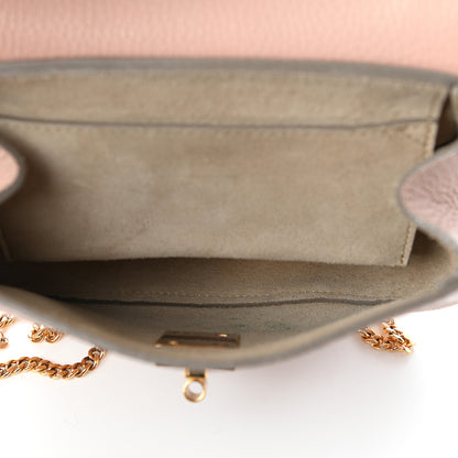 Chloe Grained Lambskin Mini Drew Shoulder Bag Cement Pink 5 of 8