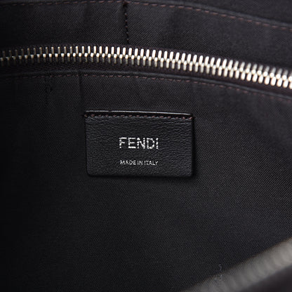 Fendi Vitello Dolce 4 Color Large By The Way Boston Bag Carbone Grigio Polvere Multicolor 5 of 13