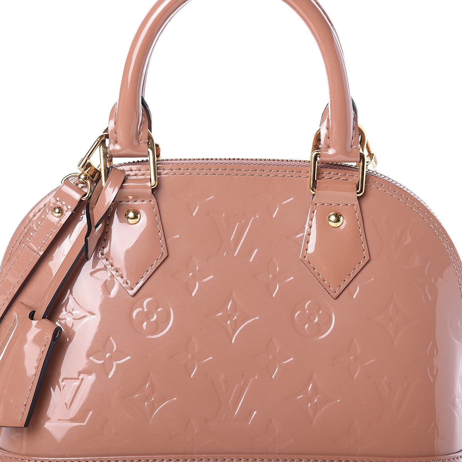 Louis Vuitton Vernis Alma BB Rose Velours 6 of 8