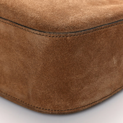 Gucci Suede Medium Lady Web Shoulder Bag New Marron 10 of 10