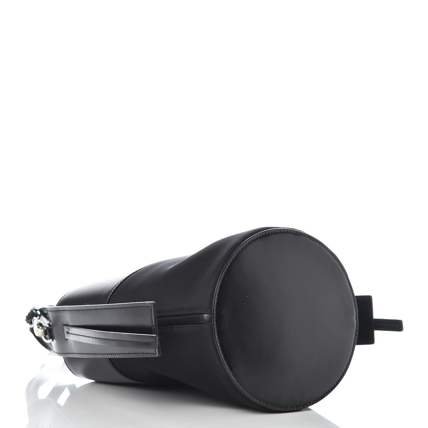 Tessuto Spazzolato Ouverture Bucket Bag Black