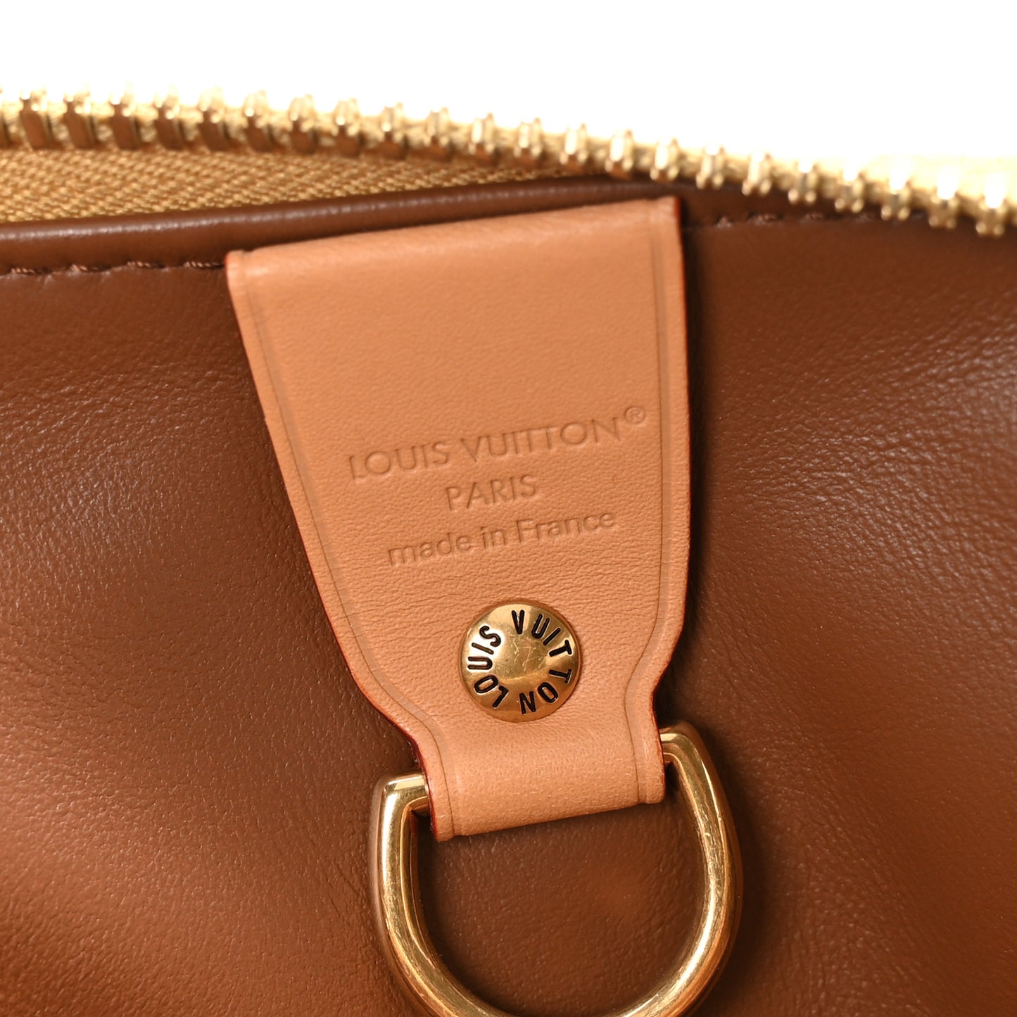 Metallic Calfskin Monogram Speedy P9 Bandouliere 30 Gold Kintsugi