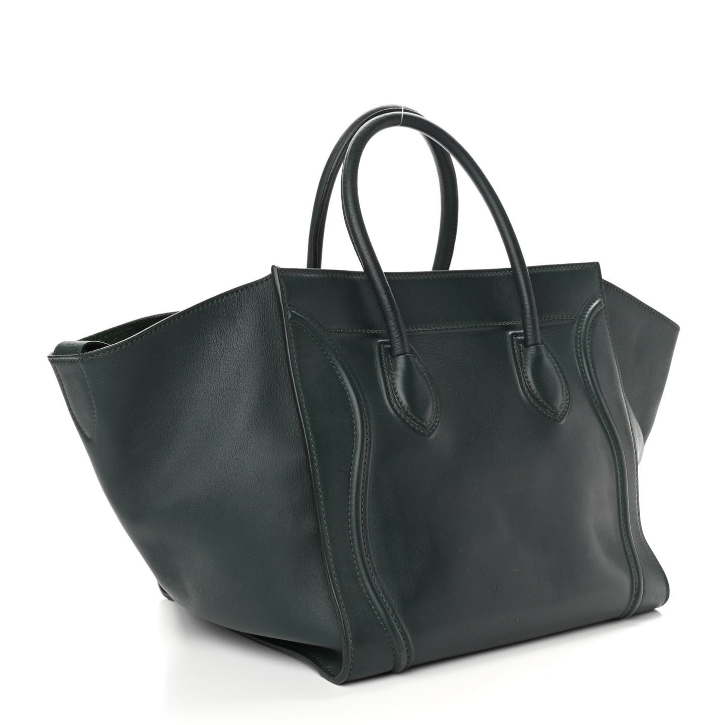 Smooth Calfskin Medium Phantom Luggage Bottle Green