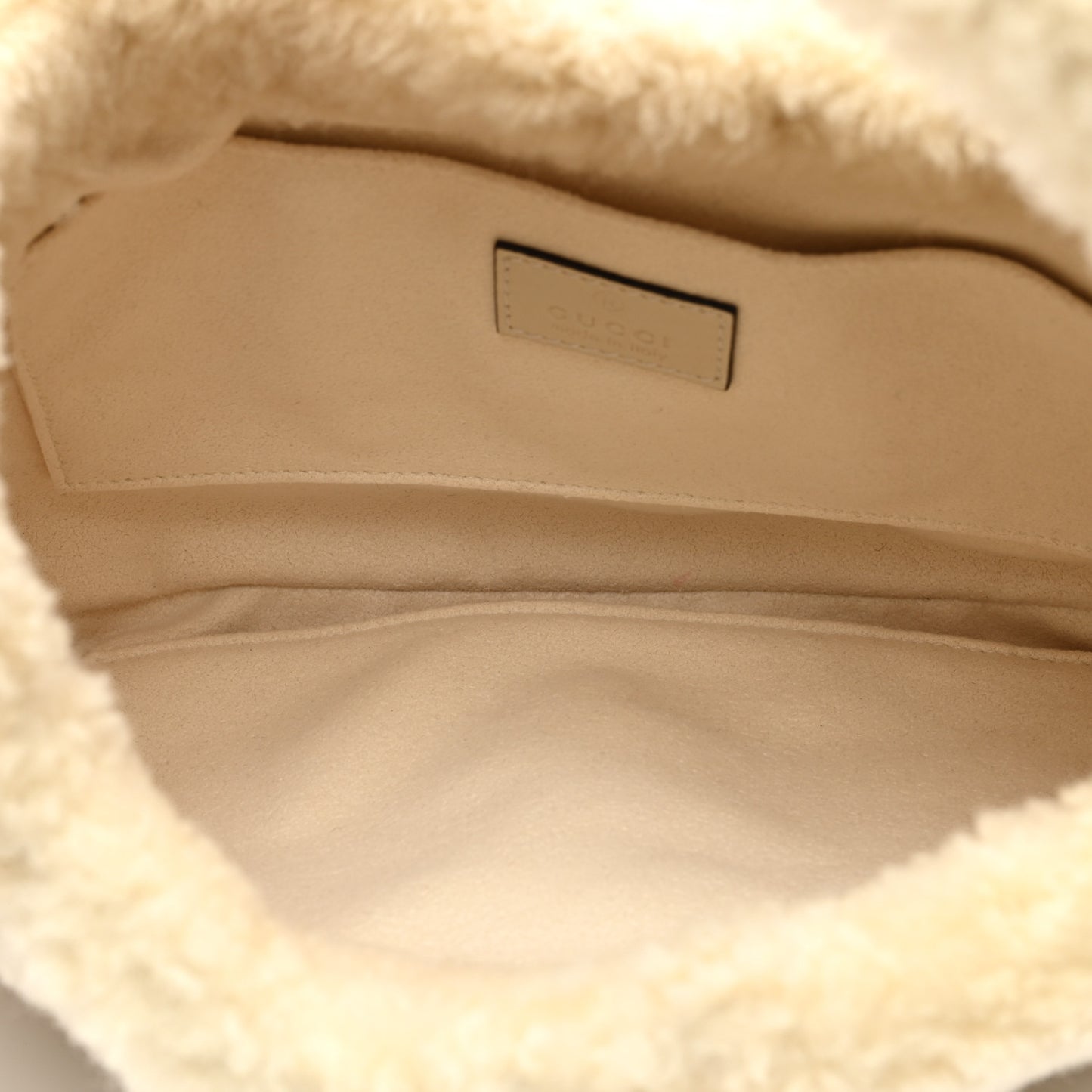 Shearling Small Jackie 1961 Shoulder Bag Ivory
