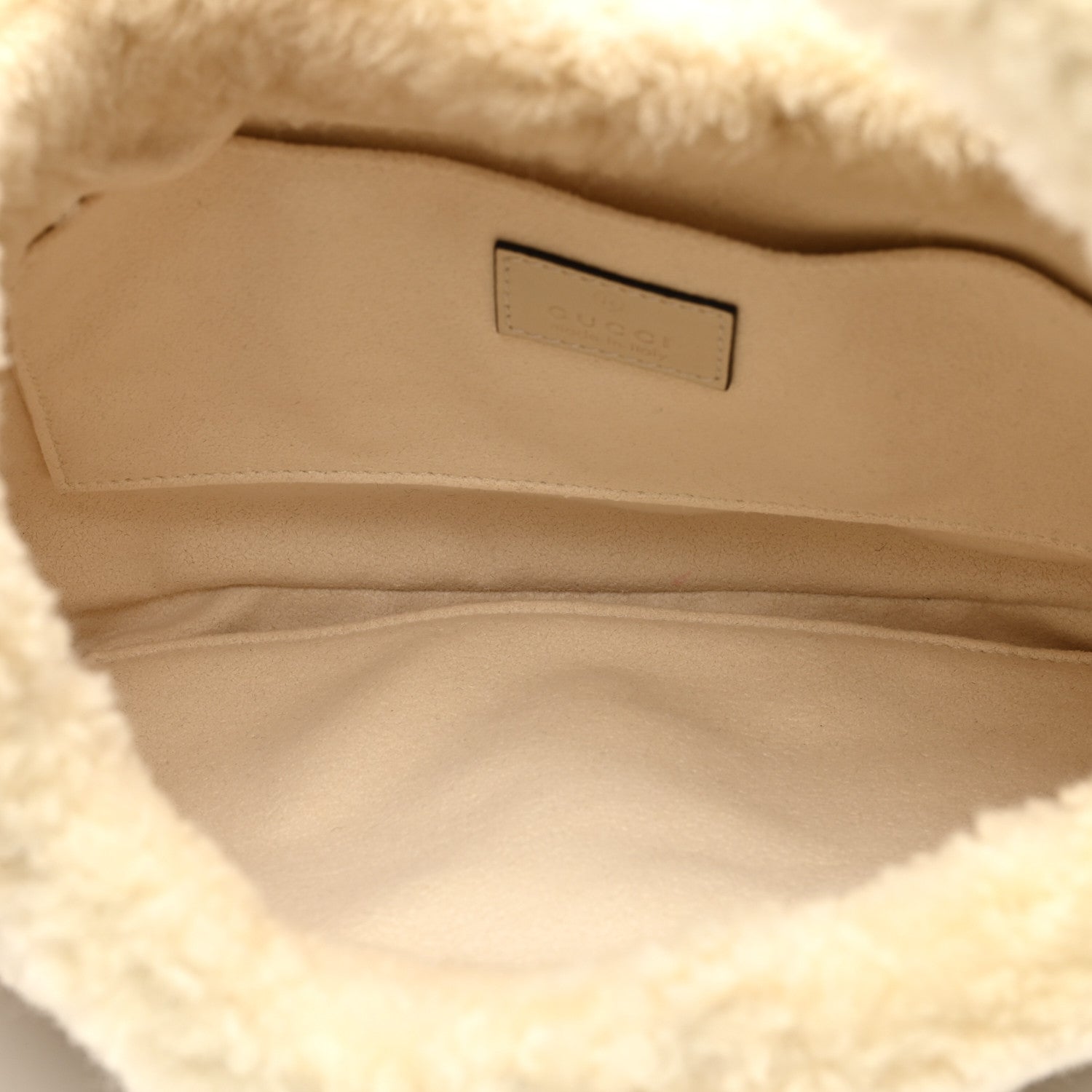 Gucci Shearling Small Jackie 1961 Shoulder Bag Ivory 5 of 9