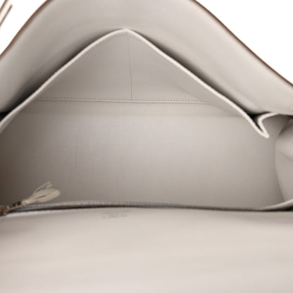 Hermes Swift Ghillies Kelly Retourne 32 White Gris Perle 5 of 14