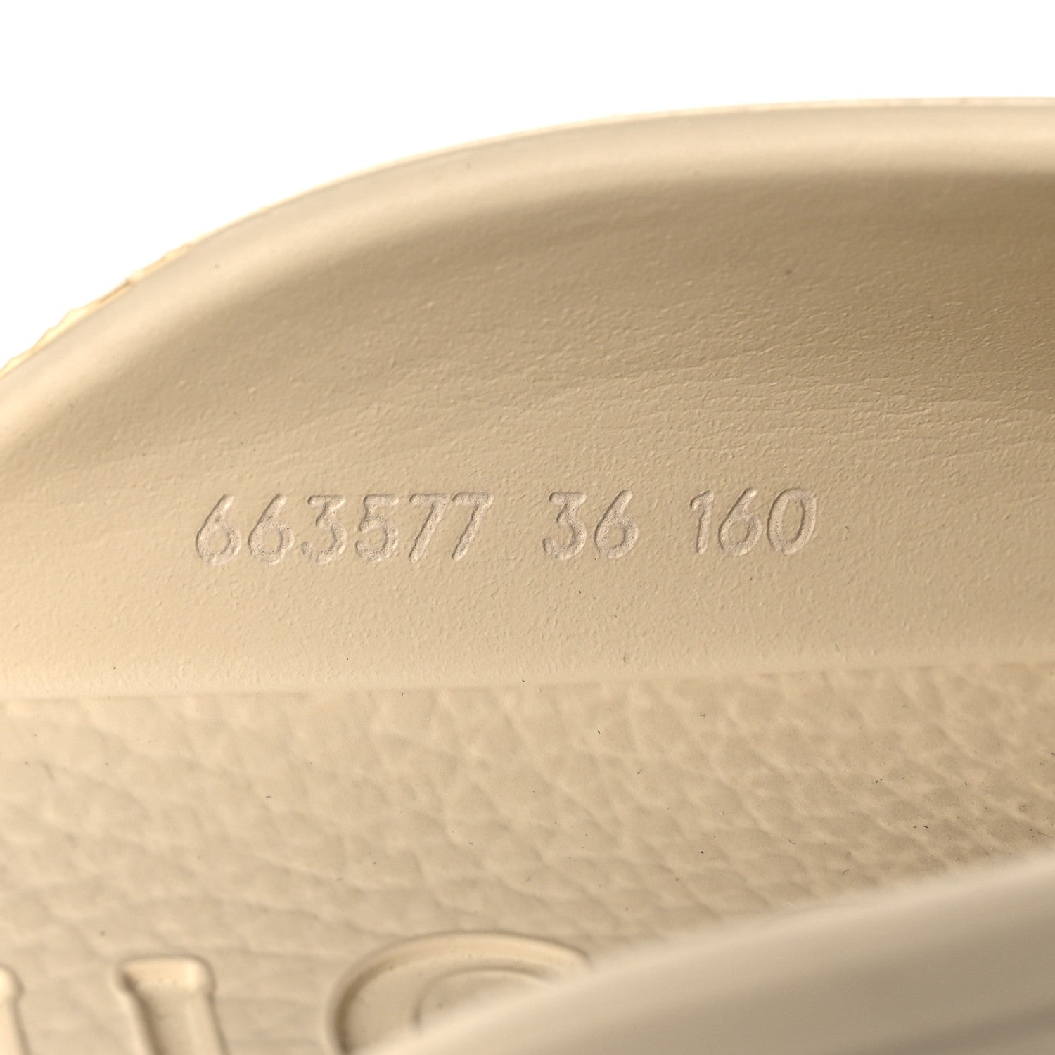 Gucci Rubber GG Monogram Perforated Elea Platform 55mm Lug Sole Sandals 36 Mystic White 6 of 13