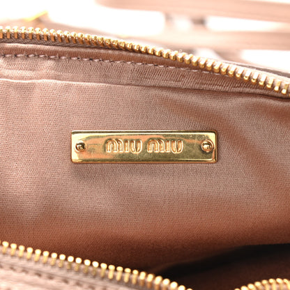 Miu Miu Nappa Matelasse Double Zip Shoulder Bag Cammeo 7 of 12
