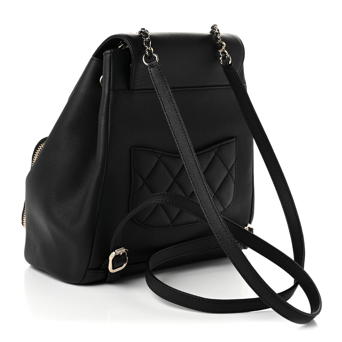 Caviar Quilted Business Affinity Backpack Black