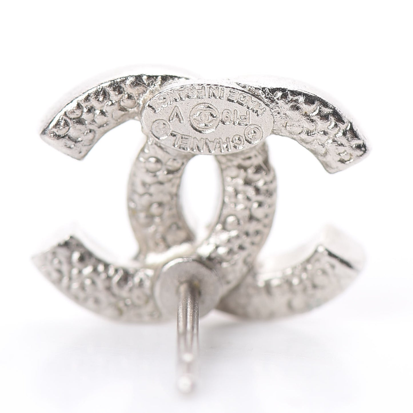 Crystal Timeless CC Earrings Silver
