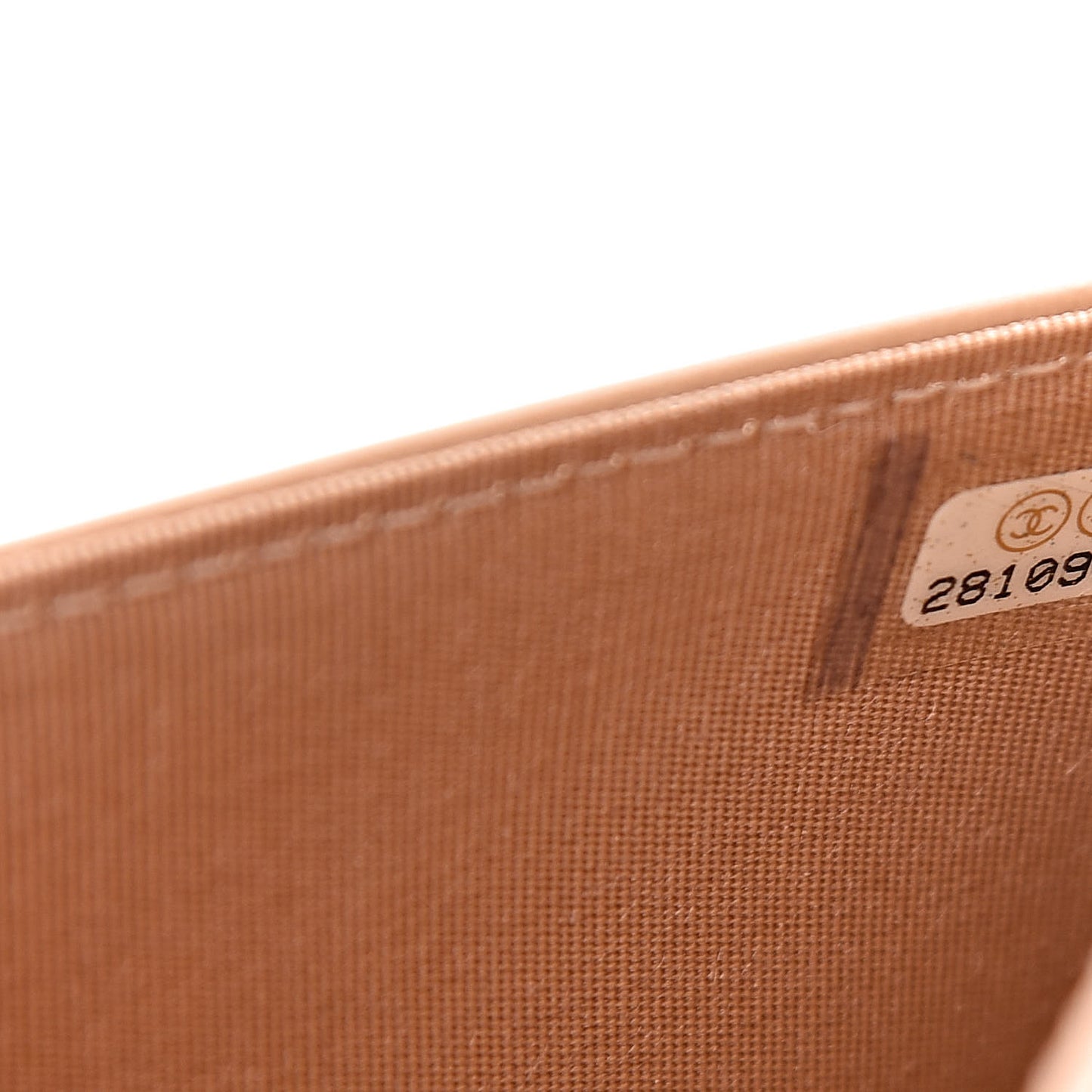 Caviar Quilted Boy Wallet On Chain WOC Beige