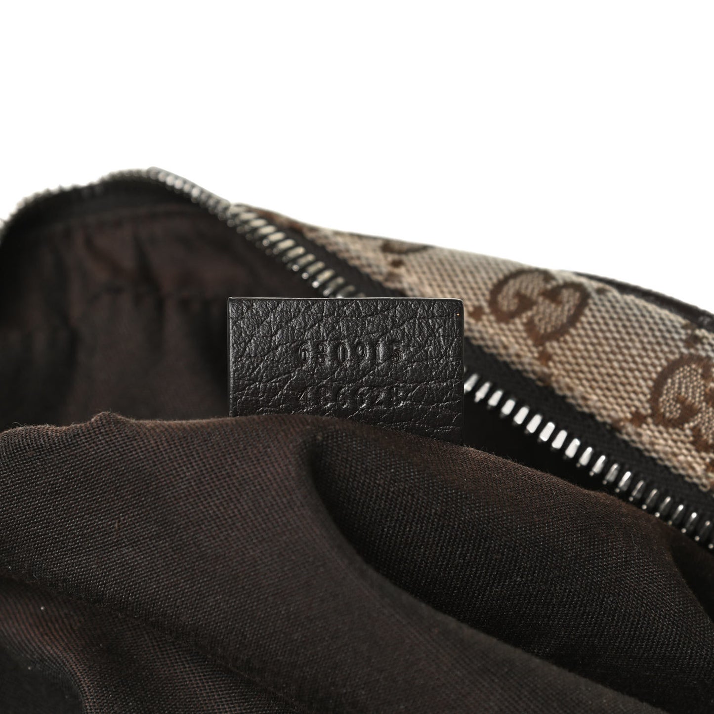 Monogram Dollar Calfskin Waist Pouch Beige Ebony Testa di Moro Marrone Scuro