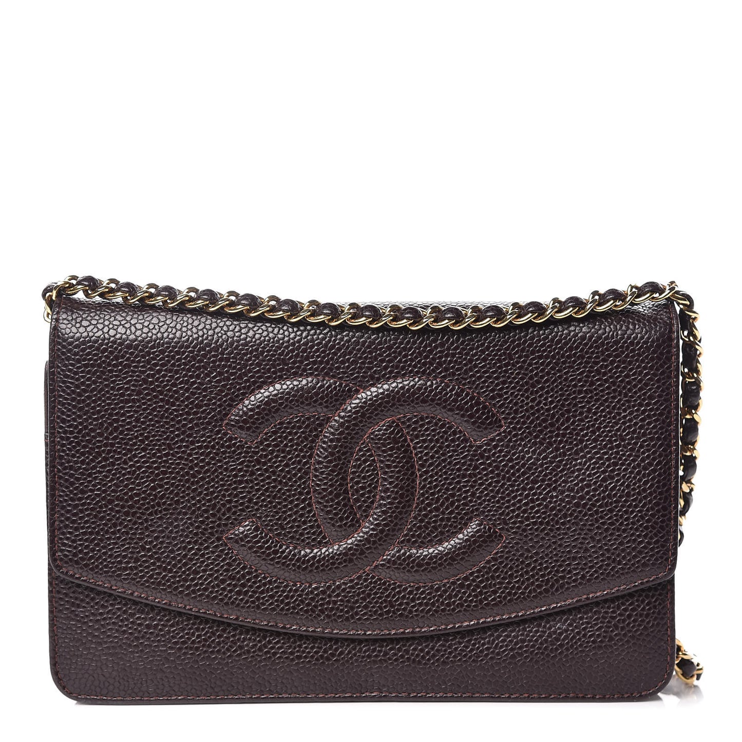 Caviar Timeless CC Wallet On Chain WOC Dark Brown