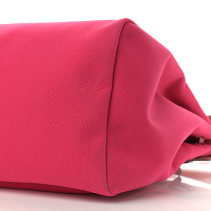 Hermes Military Toile Vache Hunter Herbag Zip Retourne Cabine Bag Rose Mexico Rouge Piment 11 of 13