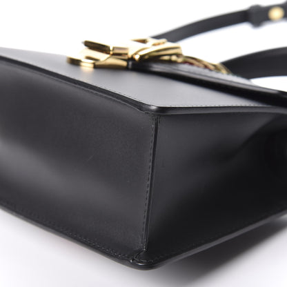 Gucci Calfskin Mini Sylvie Top Handle Bag Black 6 of 9