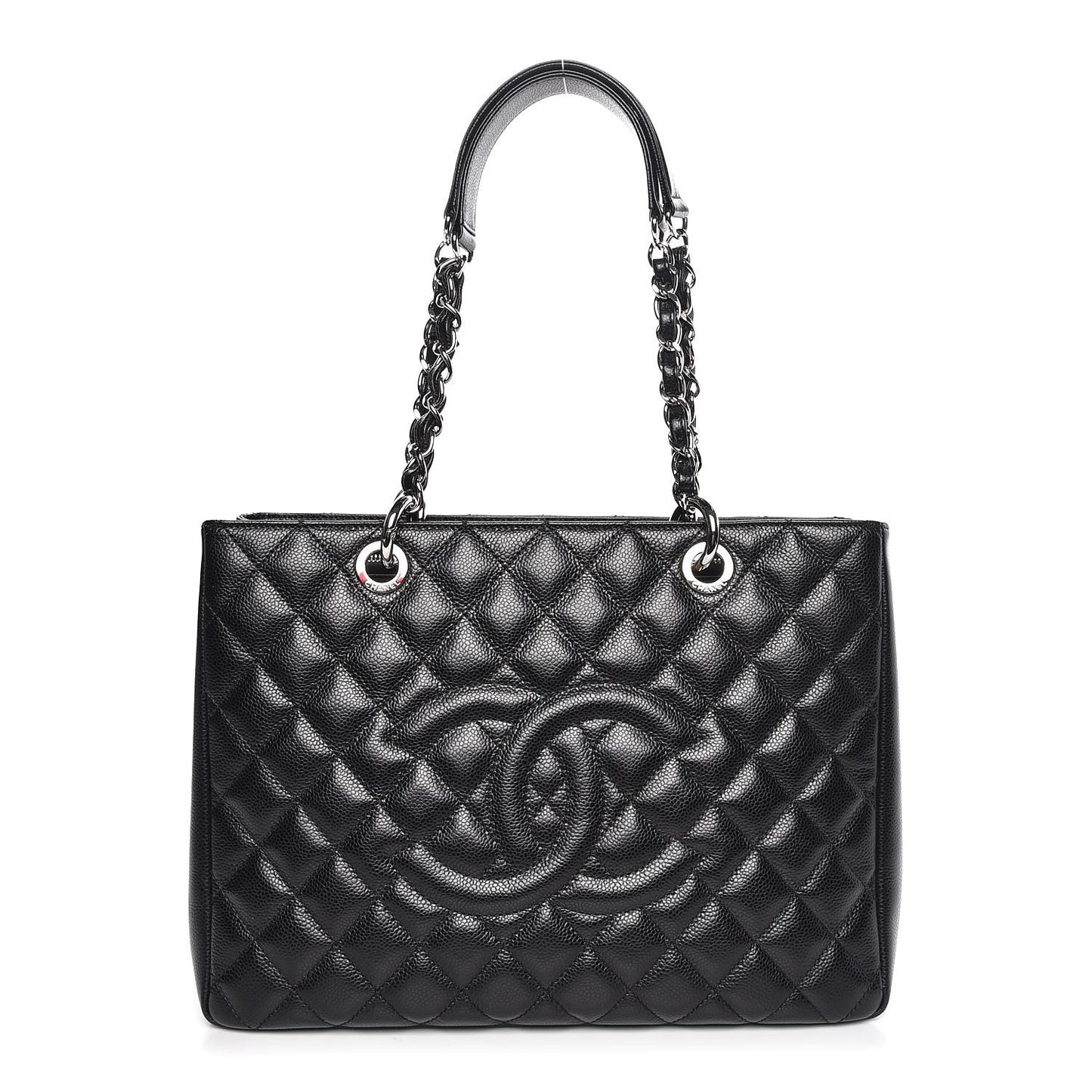 Caviar Quilted Grand Shopping Tote GST Black