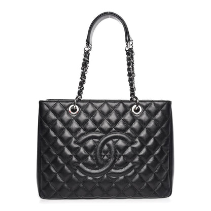 Chanel Caviar Quilted Grand Shopping Tote GST Black 1 of 7