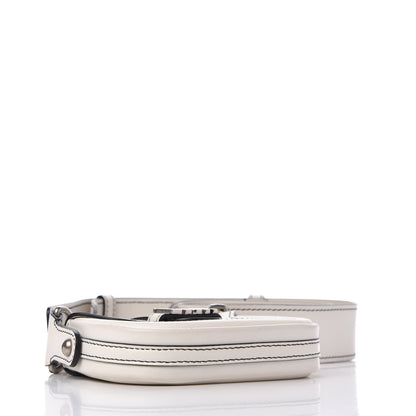 Christian Dior Calfskin Mini D Fence Saddle Bag White 4 of 10