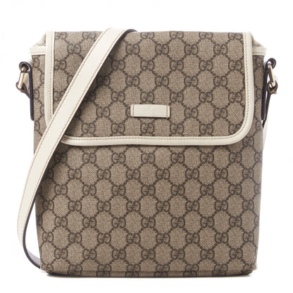 Gucci GG Plus Monogram Small Flap Messenger Bag Beige Off White 1 of 9