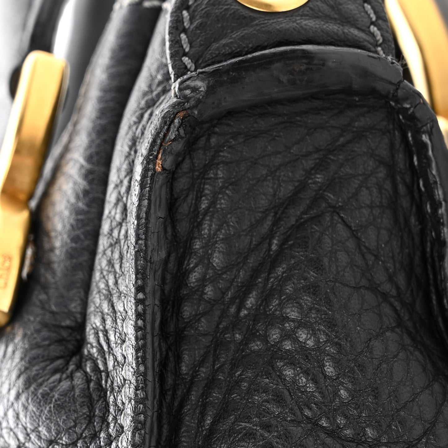 Calfskin Medium Marcie Satchel Black