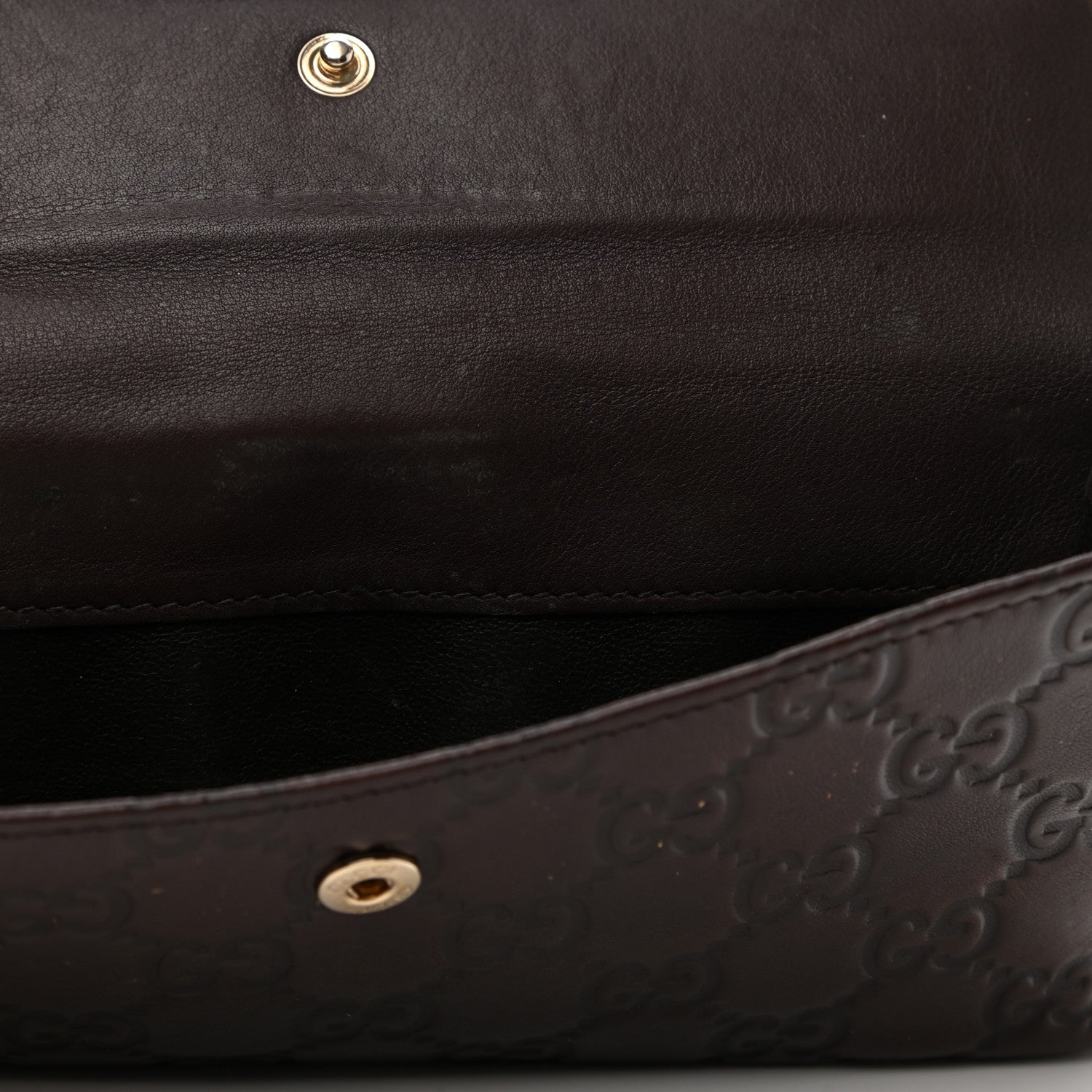Gucci Guccissima Signature Dice Continental Wallet Chocolate 7 of 9