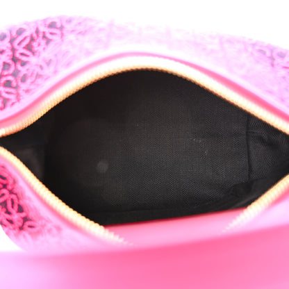 Loewe Jacquard Anagram Calfskin Small Cubi Bag Pink 5 of 10