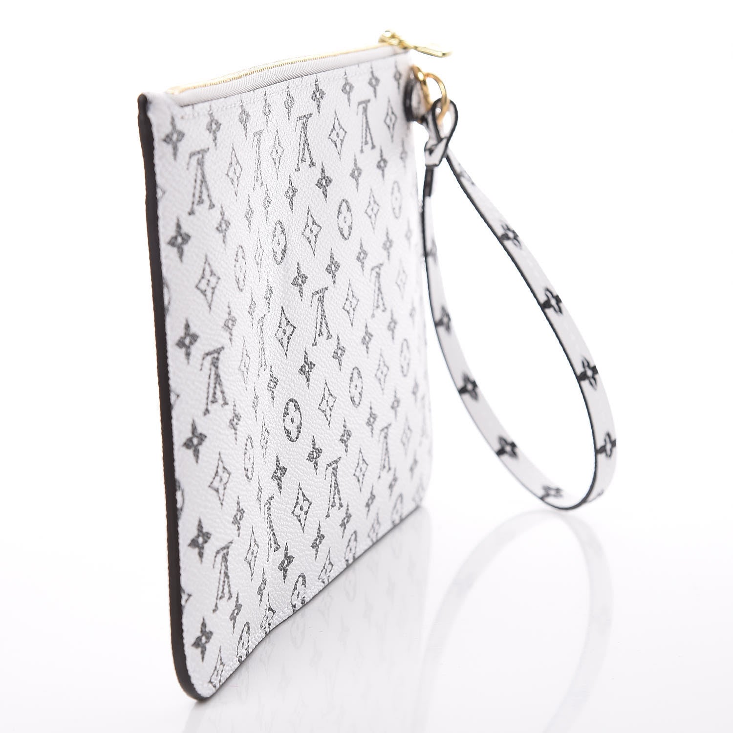 Louis Vuitton Monogram Giant Neverfull MM GM Pochette White 9 of 9