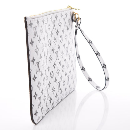 Louis Vuitton Monogram Giant Neverfull MM GM Pochette White 9 of 9