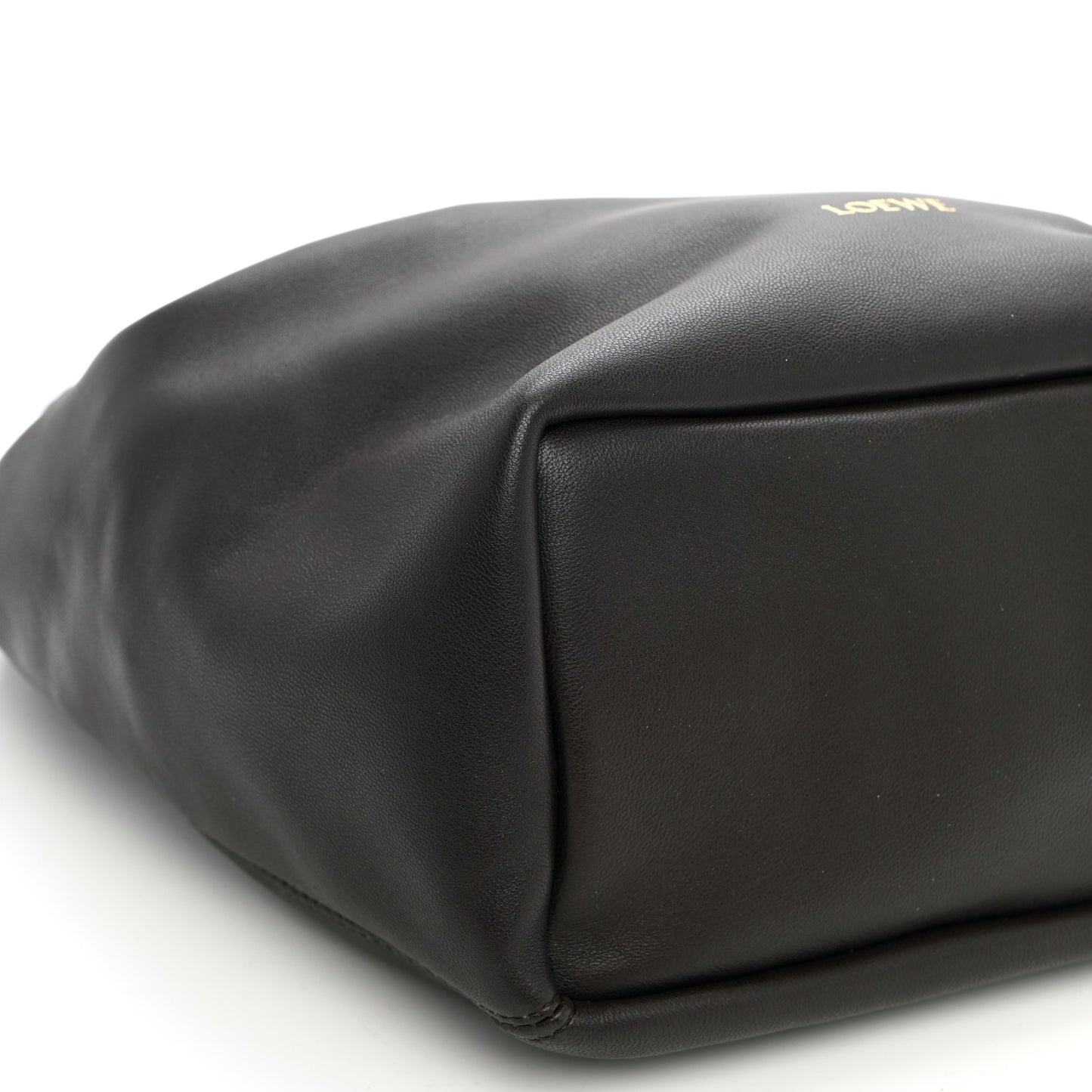 Nappa Small Squeeze Bag Chocolate