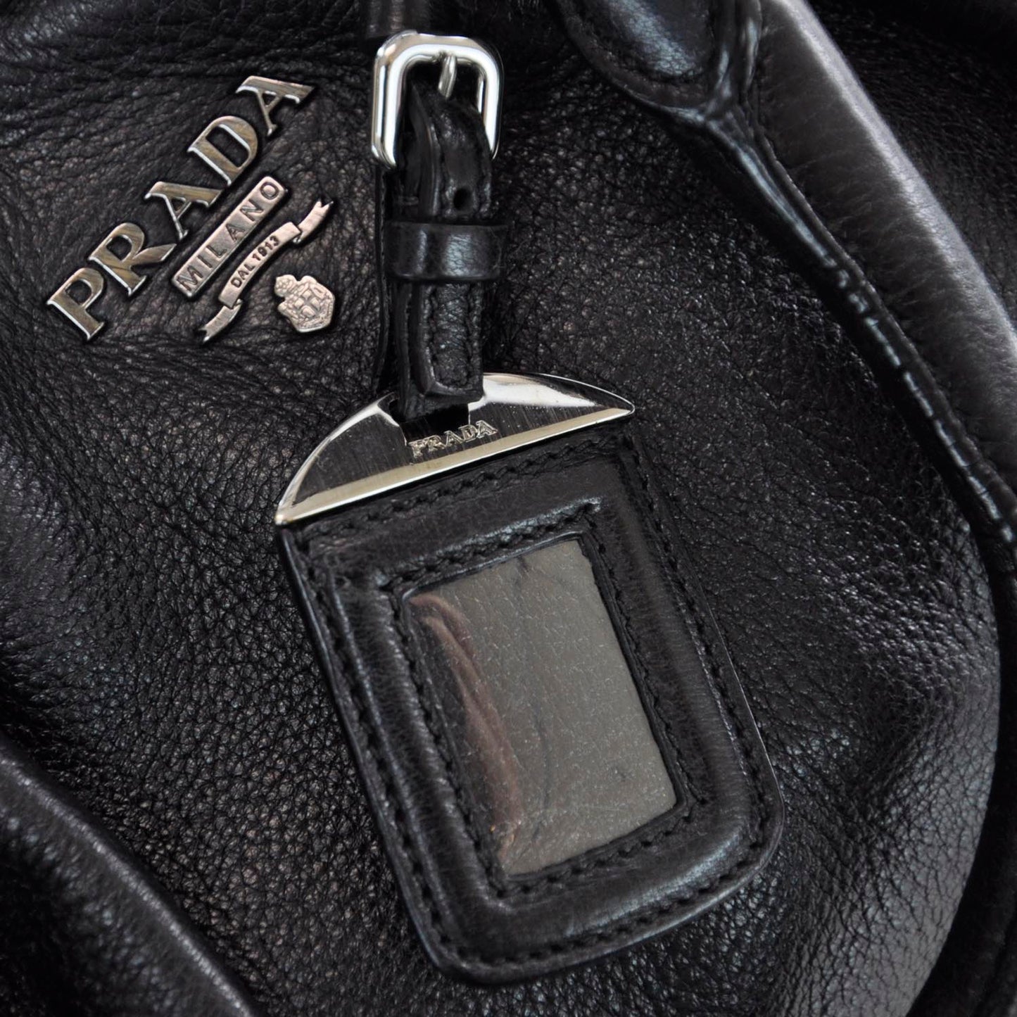 Cervo Deerskin Shoulder Bag Black