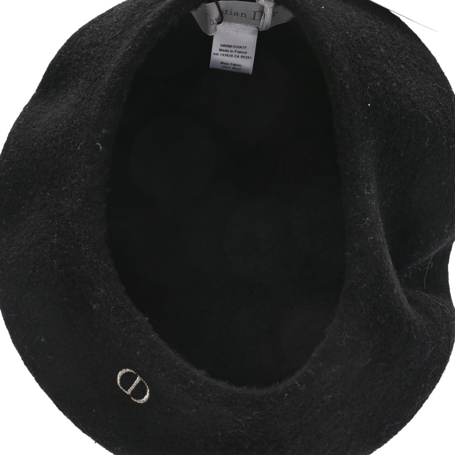 Christian Dior Wool Beret T4 Black 7 of 8